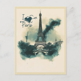 Stuur een stukje Parijs met je mee - Eiffeltoren Briefkaart