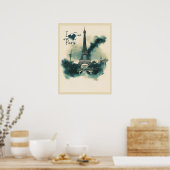 Stuur een stukje Parijs met je mee - Eiffeltoren Poster (Keuken)