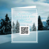 Stuur een video met QR-code op een kerst Kaart