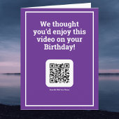 Stuur een video met QR-code op een verjaardag Kaart
