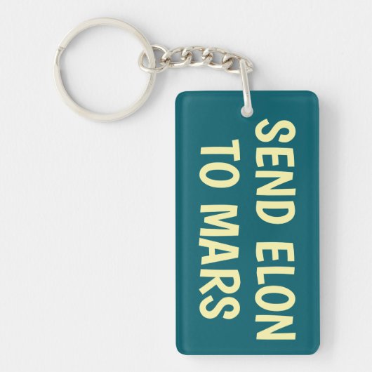 Stuur Elon naar Mars Sleutelhanger (Voorkant)