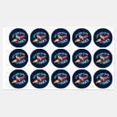 Stuur Elon naar Mars Stickers (Vel)