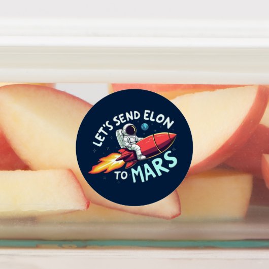 Stuur Elon naar Mars Stickers (Aangebracht)