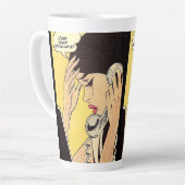 Stuur gewoon chocolade  kunst latte mok (Linkerhoek)