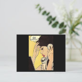 Stuur gewoon Chocolate  comic art Briefkaart (Staand voorkant)