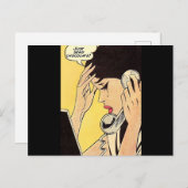 Stuur gewoon Chocolate  comic art Briefkaart (Voorkant / Achterkant)