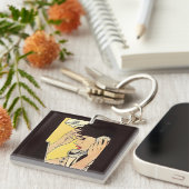 Stuur gewoon Chocolate comic art Sleutelhanger (Voorkant Rechts)