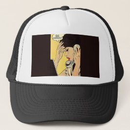 Stuur gewoon Chocolate  comic art Trucker Pet