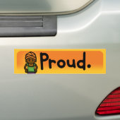 stuur het bericht. bumpersticker (Op auto)
