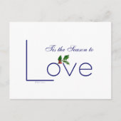 Stuur het bericht... Dit is het seizoen om lief te Briefkaart (Voorkant)