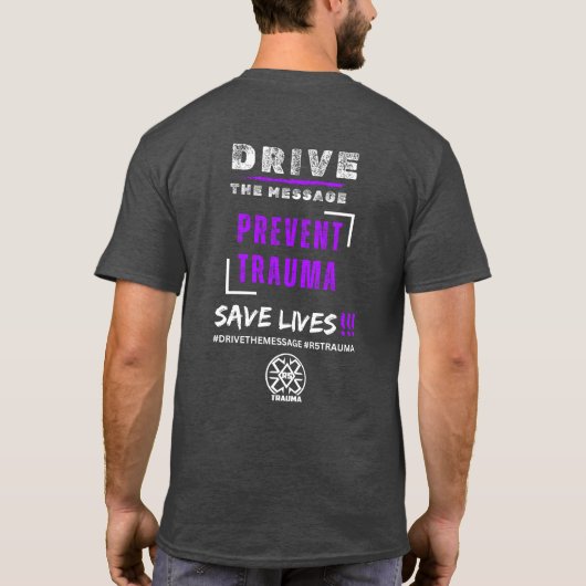 Stuur het bericht t-shirt (Achterkant)