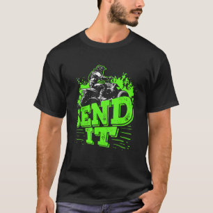 Stuur het cadeau Grappige Quad Biking Four Wheeler T-shirt