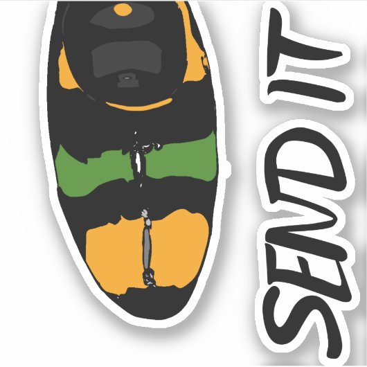 Stuur het & Dagger Outlaw Kayak Vinyl Sticker Pack (Voorkant)