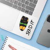 Stuur het & Dagger Outlaw Kayak Vinyl Sticker Pack (Laptop met iPhone)