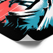 Stuur het gewoon! snowboarden poster (Hoek)