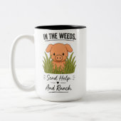 Stuur hulp. En ranch Tweekleurige Koffiemok (Links)