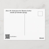 Stuur iemand een uitzicht boven de wolken uit Colo Briefkaart (Achterkant)