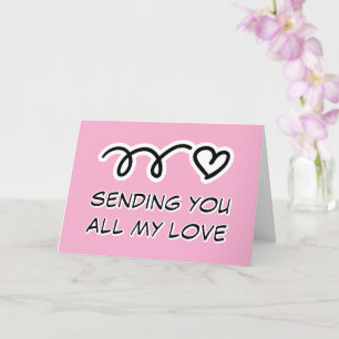 Stuur ik al mijn liefde met Valentijnsdag kaart