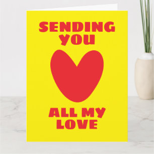 Stuur ik al mijn liefde romantische wenskaart kaart