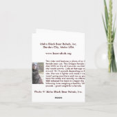 'Stuur je een beer knuffel' Opmerking Kaart (Achterkant)