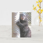 'Stuur je een beer knuffel' Opmerking Kaart (Gele Bloem)