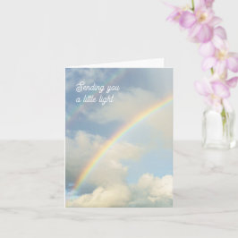 Stuur je een beetje regenboog licht Denken aan jou Kaart