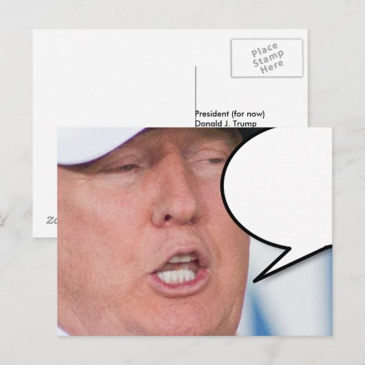 Stuur je eigen bericht #TheIdesOfTrump Briefkaart (Voorkant / Achterkant)