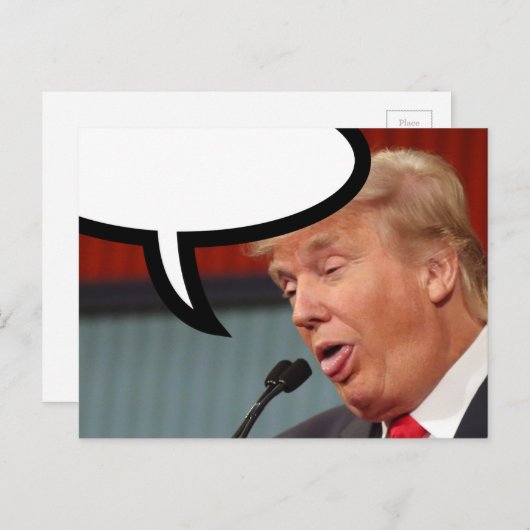 Stuur je eigen bericht #TheIdesOfTrump Briefkaart (Voorkant / Achterkant)