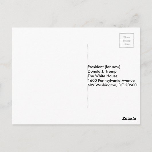 Stuur je eigen bericht #TheIdesOfTrump Briefkaart (Achterkant)