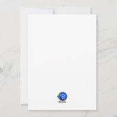 Stuur je eigen speciale bericht plat kerstkaart (Achterkant)