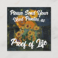 Stuur je gebruikte slipjes als teken dat je nog le