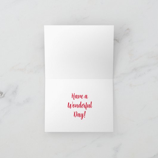 Stuur je Leraar Valentijnen Dag Groeten! Feestdagen Kaart (Binnen)