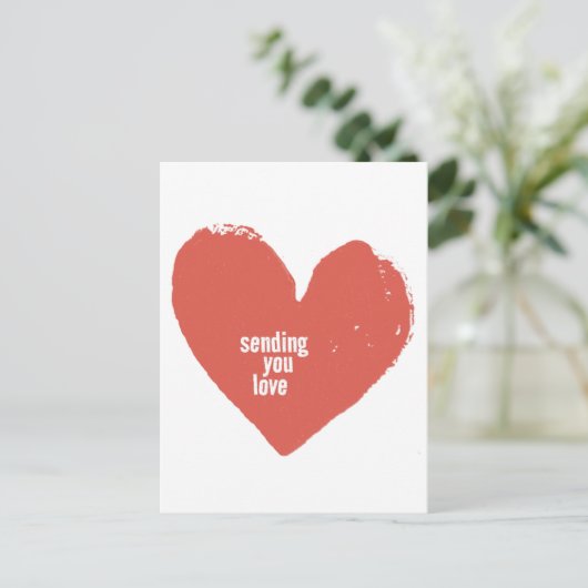 Stuur je liefde Briefkaart (Staand voorkant)