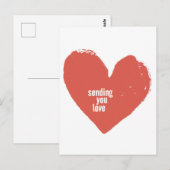 Stuur je liefde Briefkaart (Voorkant / Achterkant)