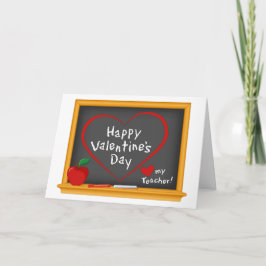 Stuur je Valentijnsdag leraar groeten Bedankkaart