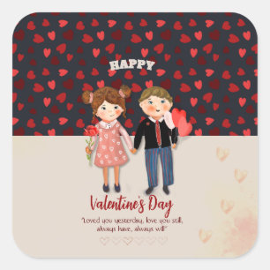 Stuur je veel liefde Valentijn Sticker