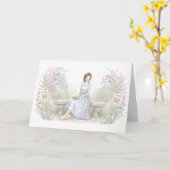 Stuur je vrede - Watercolor Garden Reader Kaart (Gele Bloem)