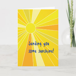 Stuur je wat zonneschijn Denk aan Jou Kaart
