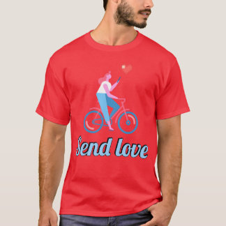 Stuur liefde meisje t-shirt