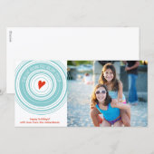 Stuur Liefde Rond Feestdagenkaart (Voorkant / Achterkant)