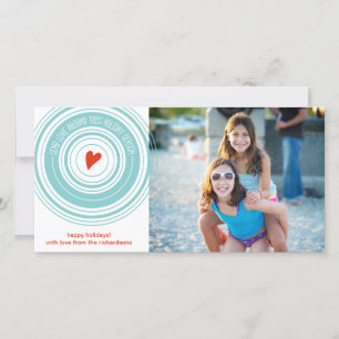 Stuur liefde rond feestdagenkaart