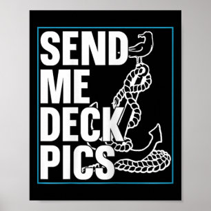 Stuur Me Deck Foto's - Zeilen Hob Poster