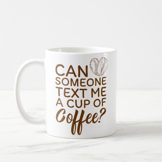 Stuur me een kop koffie Modern Line Art koffie (Links)