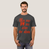 Stuur me geen DM na de show retro T-shirt (Voorkant volledig)