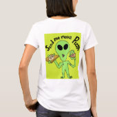 Stuur me meer pizza-ufo t-shirt (Achterkant)