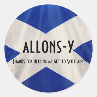 Stuur me naar Aberdeen Ronde Sticker