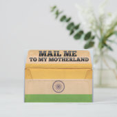 Stuur me naar India Briefkaart (Staand voorkant)