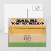 Stuur me naar India Briefkaart (Voorkant / Achterkant)