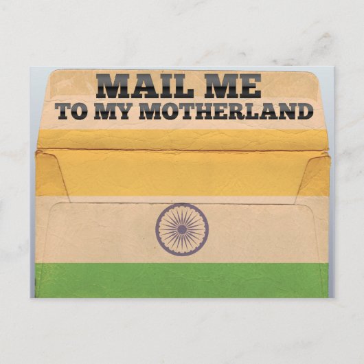 Stuur me naar India Briefkaart (Voorkant)