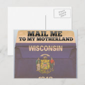 Stuur me naar Wisconsin Briefkaart (Voorkant / Achterkant)